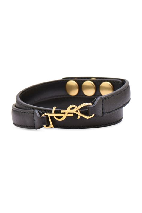 ysl leather bracelet women's|yves saint laurent leather bracelet.